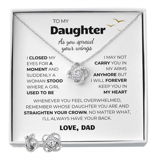 Wings Gift Set (Necklace + Free Earrings + Gift Box)
