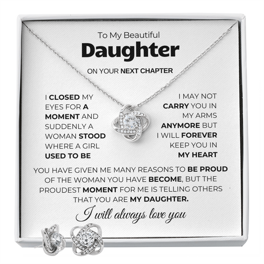 College Gift Set (Necklace + Free Earrings + Gift Box)