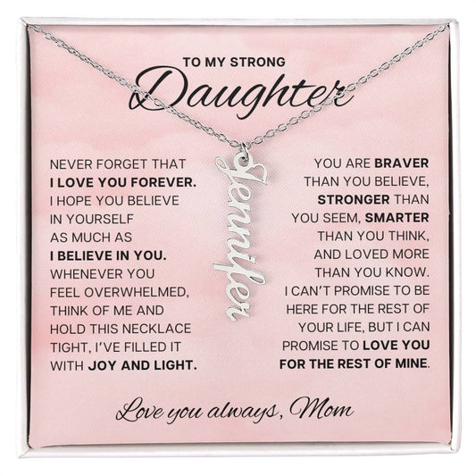 My Strong Daughter - Hold this necklace tight