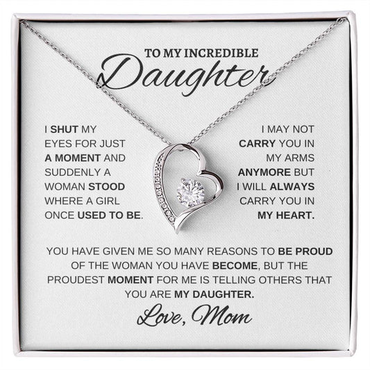 To My Daughter - Always carry you in my heart