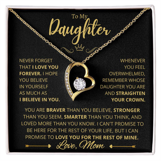 To My Daughter - Straighten your crown (Gold)